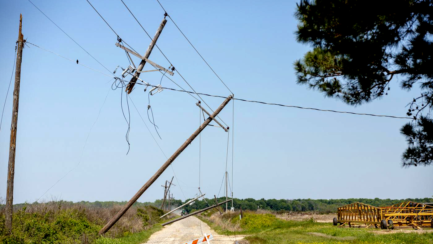 Storm damage in Stuttgart.